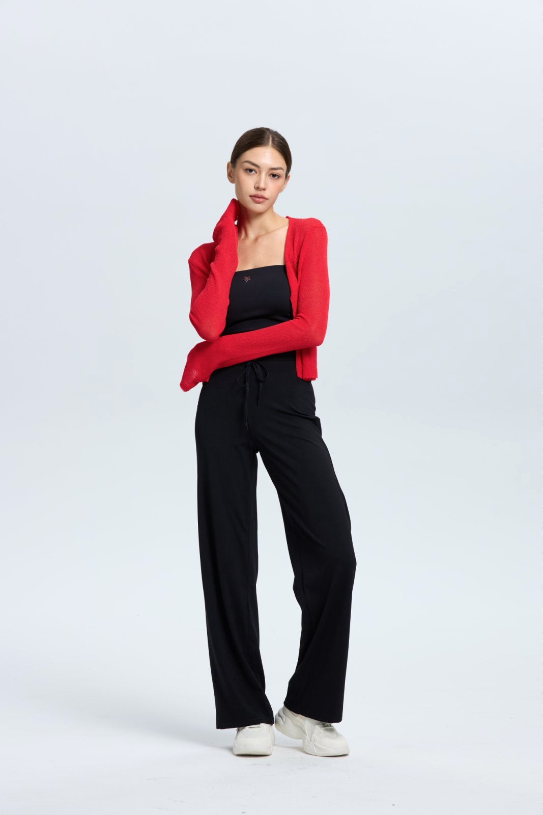 Flare Sleeve Knit Cardigan