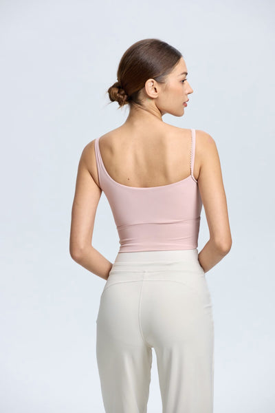 Lace Asymmetric Tank Top