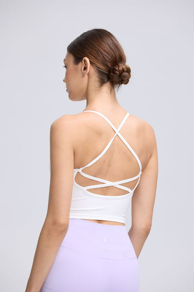 Diamond Strappy Sleeveless Bra Top