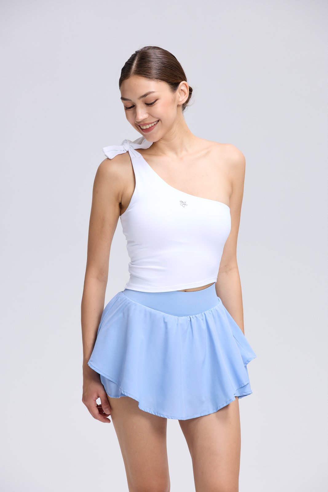 Ribbon One Shoulder Top
