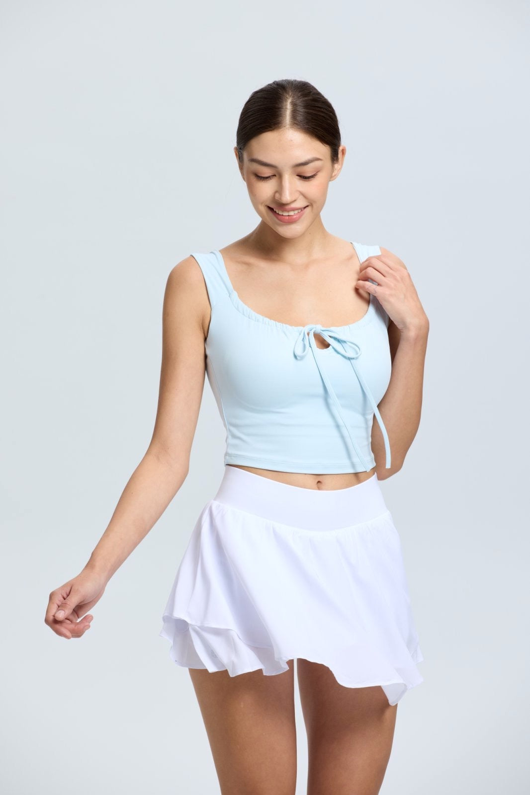 Drawstring U Tank Top