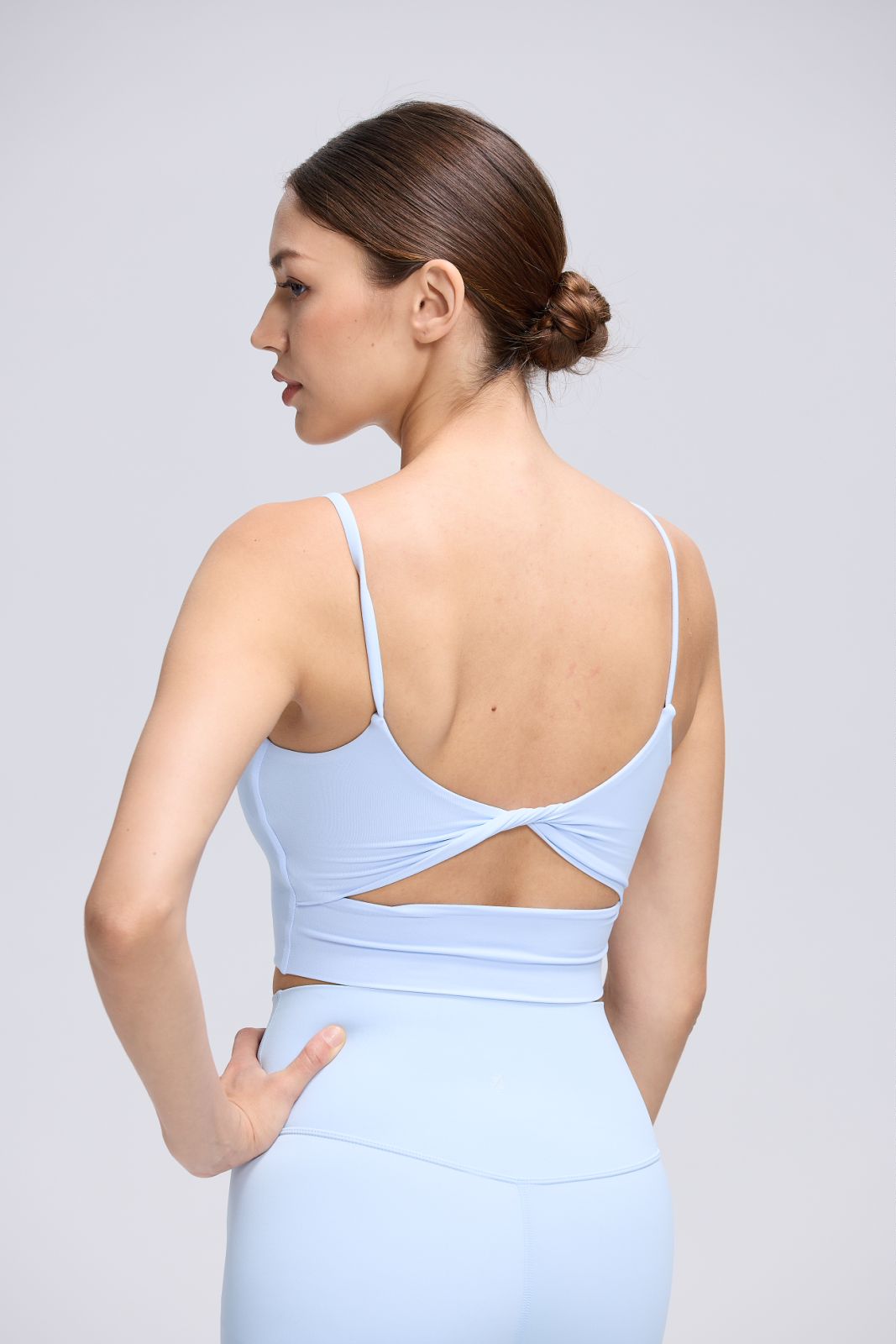 Back Twist Sleeveless Bra Top