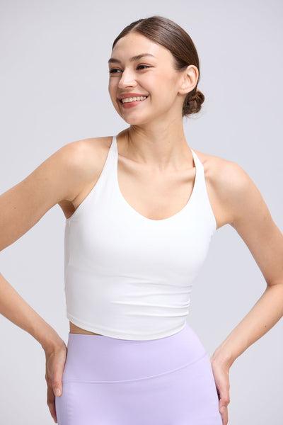Diamond Strappy Sleeveless Bra Top