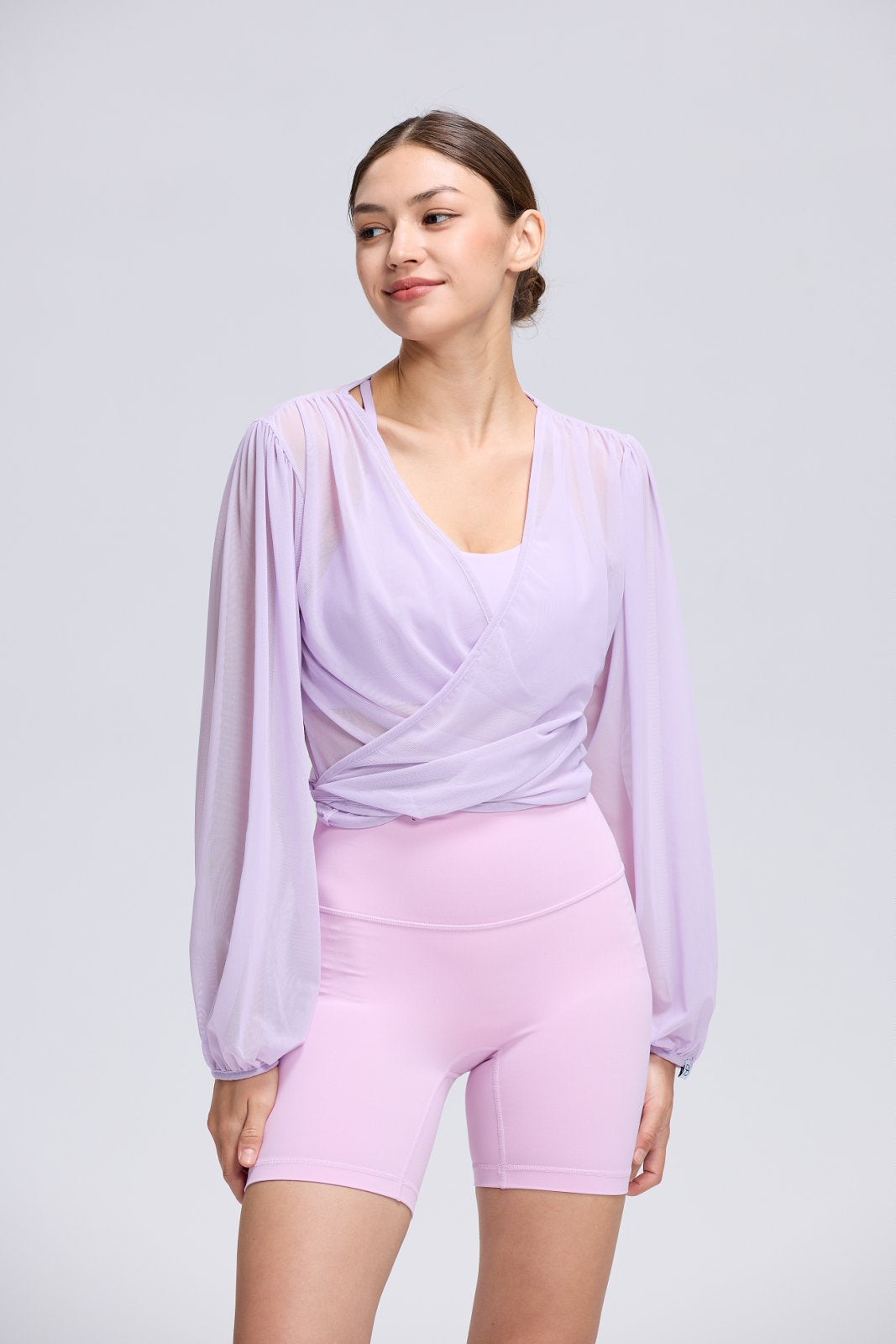 Mesh Wrap Cardigan