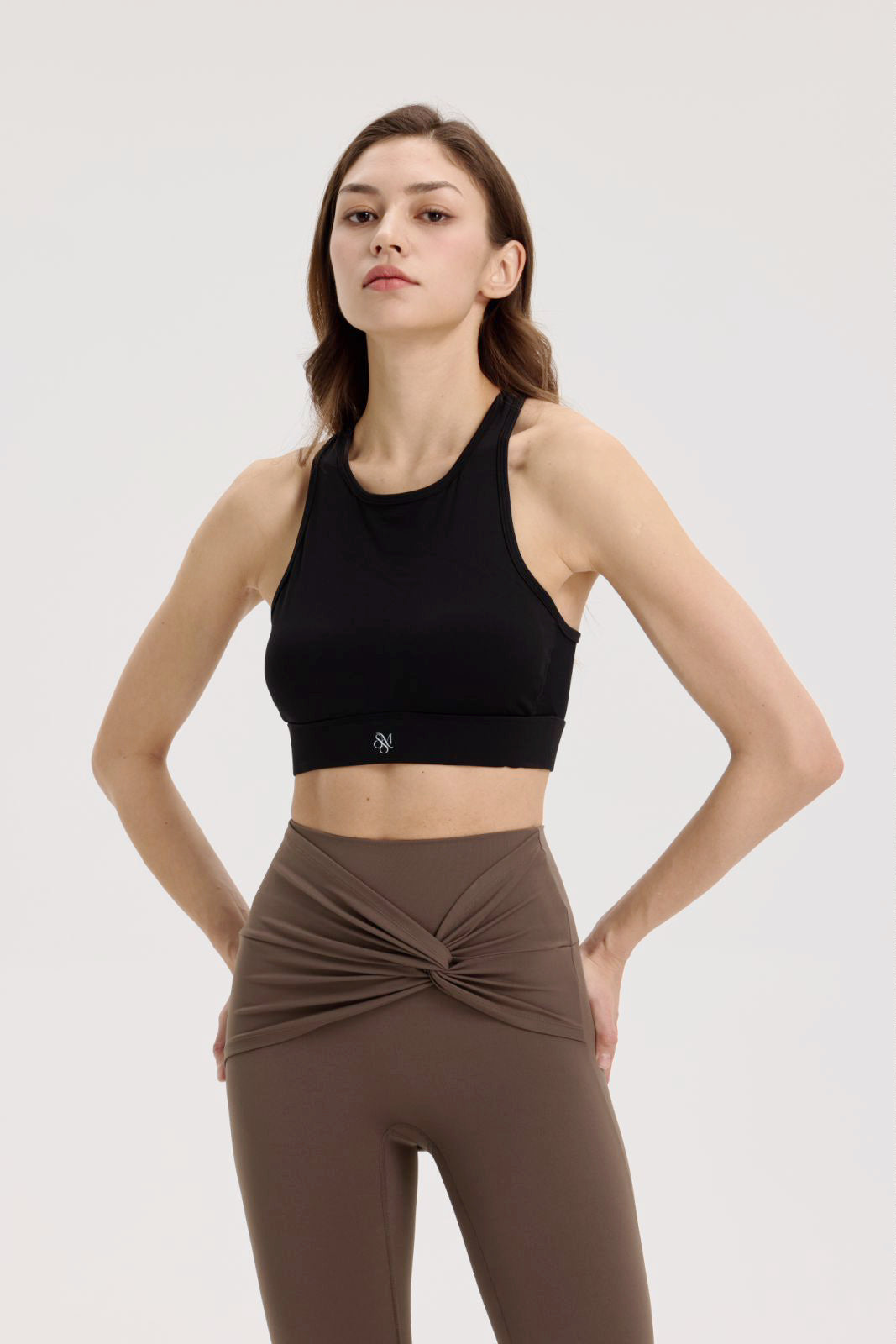 Cross Back Mesh Top