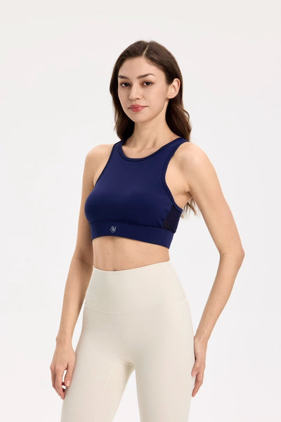 Cross Back Mesh Top