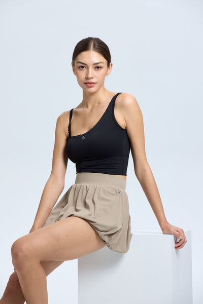 Lace Asymmetric Tank Top