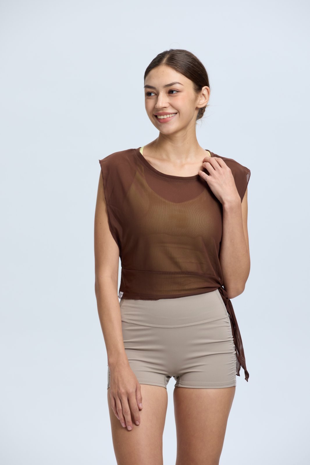 Shirring Mini Shorts