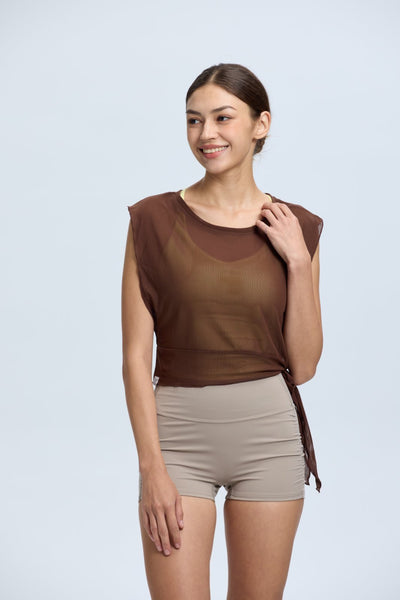 Shirring Mini Shorts