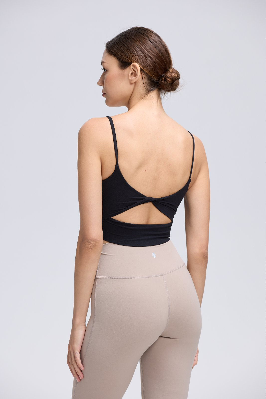 Back Twist Sleeveless Bra Top