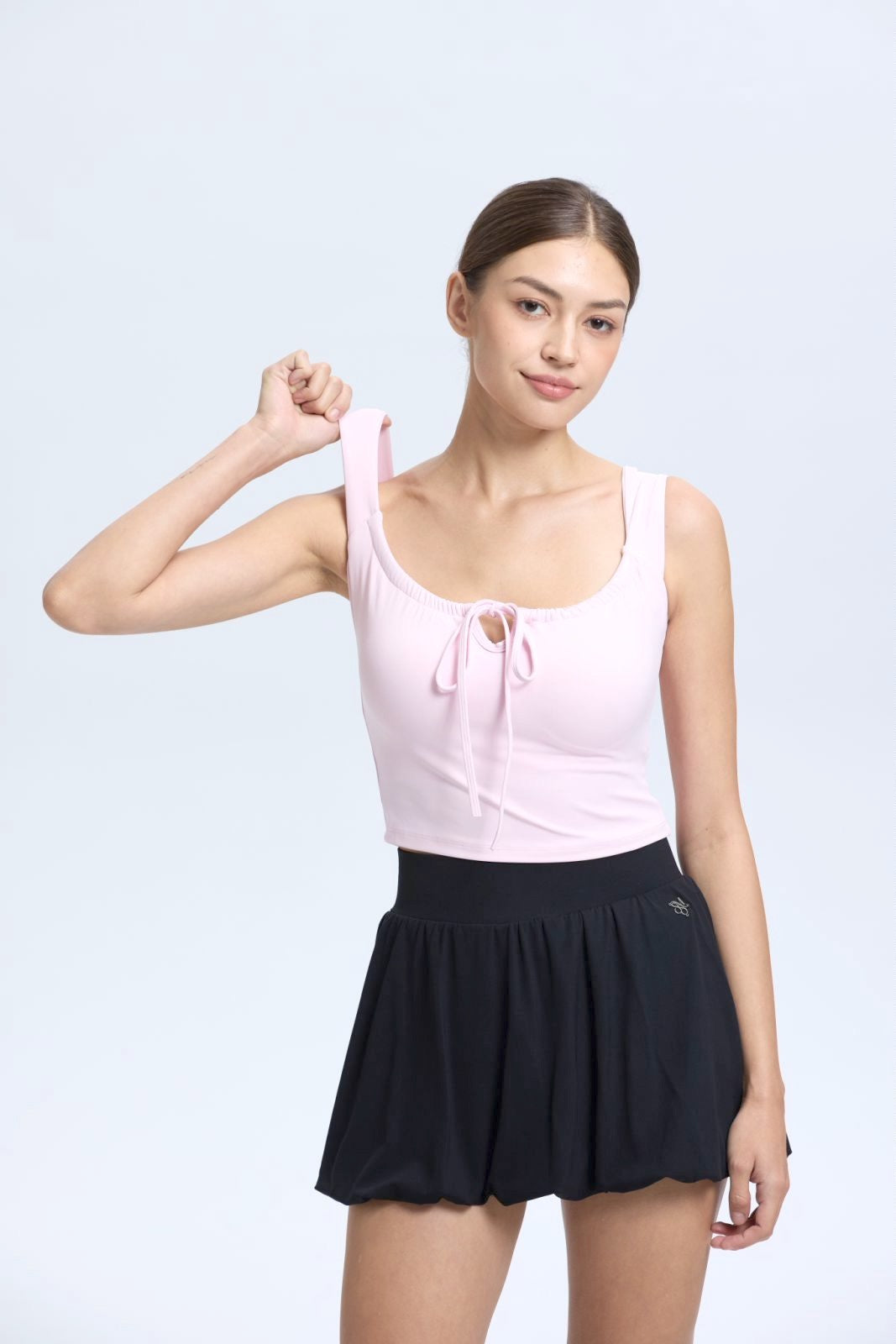 Drawstring U Tank Top