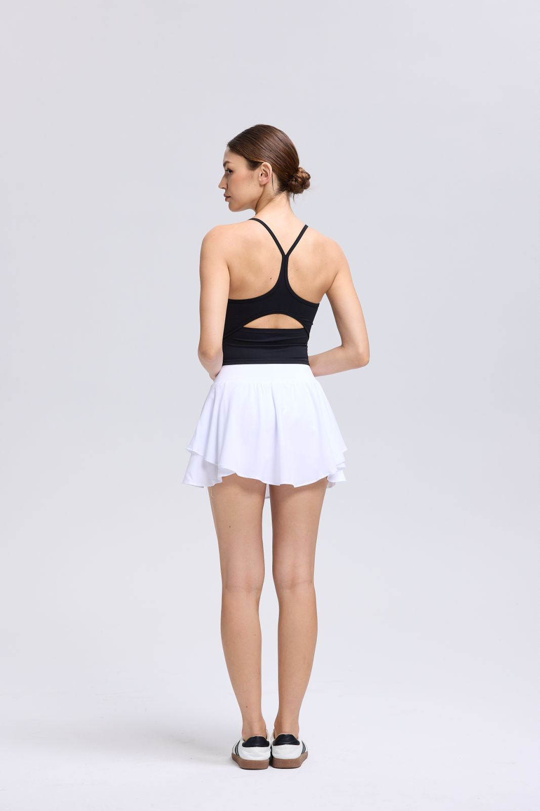 V Cutout Sleeveless Bra Top