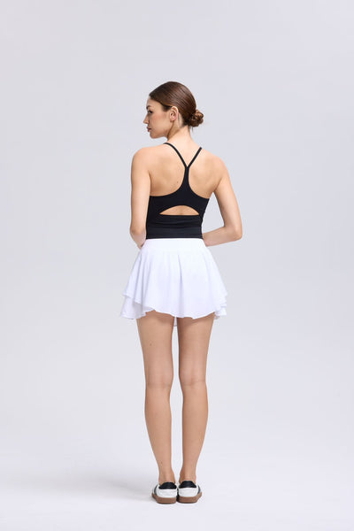 V Cutout Sleeveless Bra Top