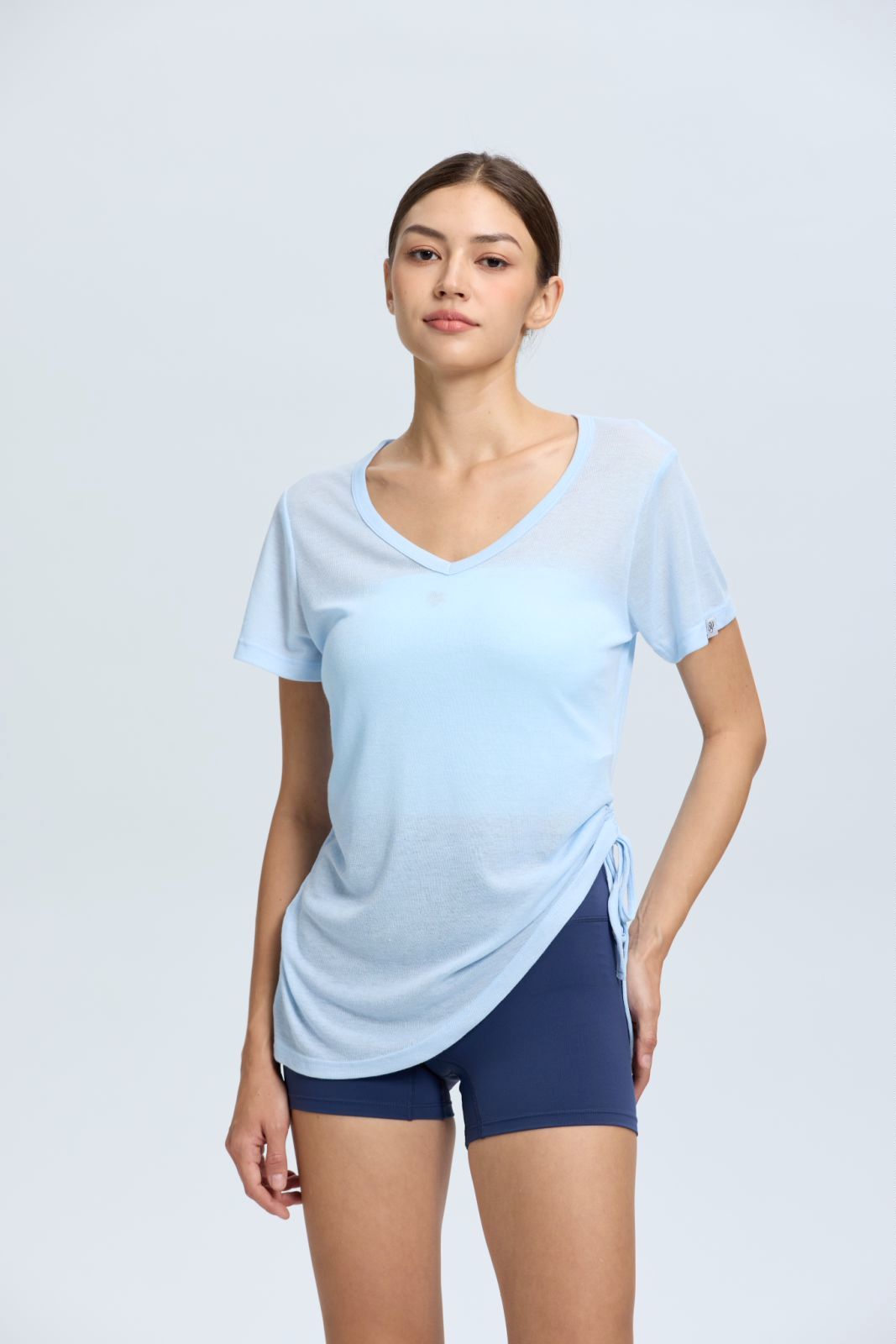 V Shirring Short Sleeve