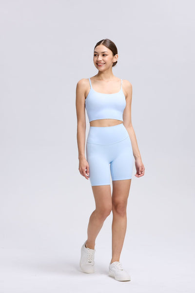 Back Twist Sleeveless Bra Top