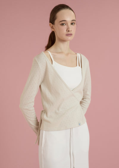 Ballet Eyelet Wrap Coverup