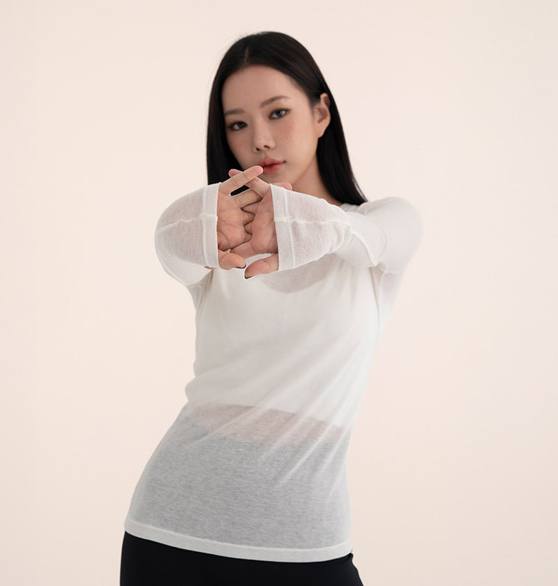 Slim Tencel Wool Long Sleeve