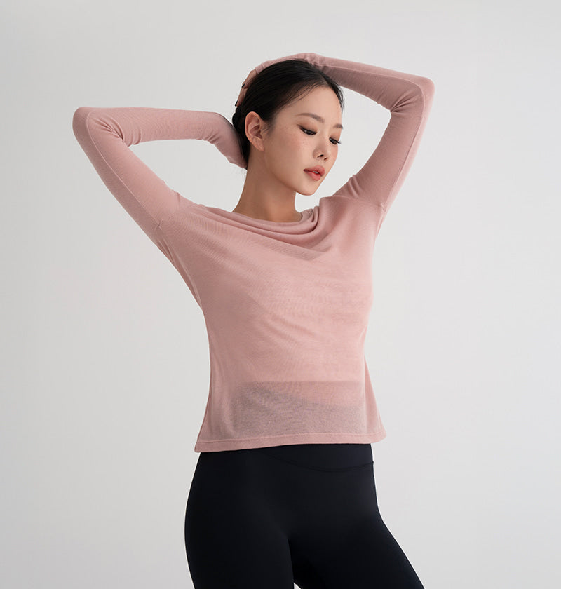 Slim Tencel Wool Long Sleeve