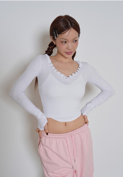Ribbed Snap Hoodie