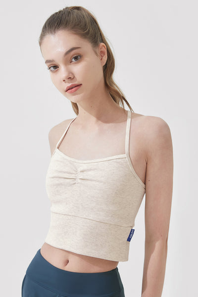 Natural Shirring Bra Top