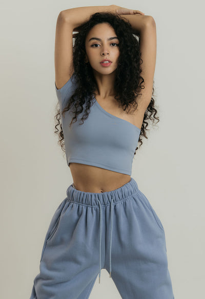 Airlight One Shoulder Crop Top