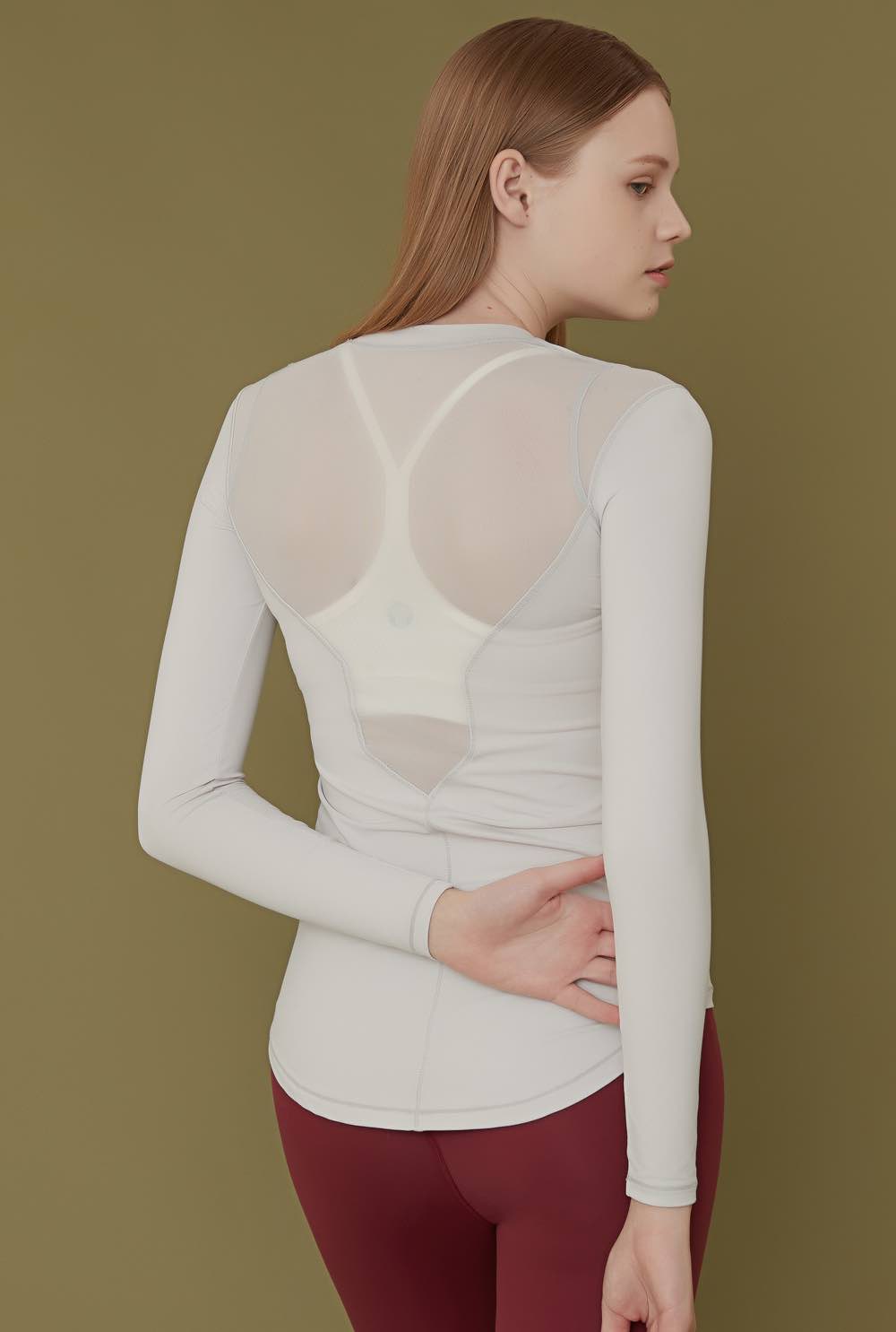 Mesh Long Sleeve Top